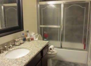 Раздвижные шторы в ванной