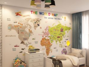Интерьер и дизайн детской комнаты для двух детей